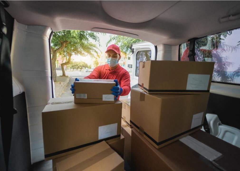 Cities with the most delivery drivers per capita